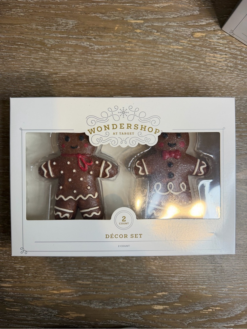 TARGET WONDERSHOP CHRISTMAS GINGERBREAD DECOR 2PK